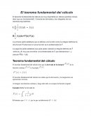 Teorema fundamental del calculo