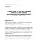 Ensayo sobre contexto y pinion del Reggae