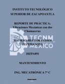 REPORTE DE PRÁCTICA: Vibraciones Mecánicas con dos Chumaceras