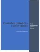 ENSAYO DEL LIBRO DE LA CADENA CRÍTICA