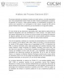 Analisis del Proceso Electoral México 2021