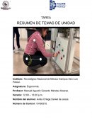 Resumen Unidad 1 Ergonomía