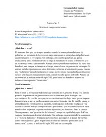 Niveles de comprensión lectora. ejm.. Página 1