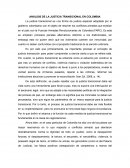 ANÁLISIS DE LA JUSTICIA TRANSICIONAL EN COLOMBIA