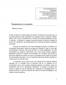 Fundamentos de la evaluación Síntesis de lectura