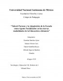 Talcott Parsons y la Adquisición de la Escuela como Agente Socializador en las nuevas modalidades de la Educación a distancia