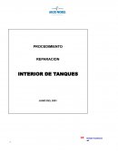 ROCEDIMIENTO DE REPARACIÓN DE INTERIOR DE TANQUES