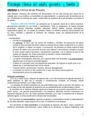 Psicología Clínica del adulto, geronte y famili