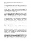 ¿Como los canales de noticias afectan la opinión pública de las personas?