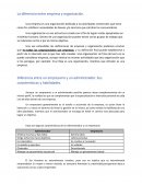 Diferencia entre empresa y organización