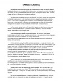 Ensayo cambios climáticos