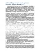 Actividad "Seguimiento de clientes y servicio postventa"