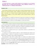 LA EVOLUCIÓN DE LA EDUCACIÓN ESPECIAL EN EUROPA EN LAS ÚLTIMAS DÉCADAS: DE LA INSTITUCIONALIZACIÓN Y DEL MODELO CLÍNICO A LA NORMALIZACIÓN Y AL MODELO PEDAGÓGICO