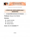 La espacialidad americana en la Literatura