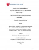 Eficiencia Sistema De Inventario en Empresas Industriales