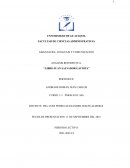 ANALISIS REFERENTE A: ‘‘LIBRO JUAN SALVADOR GAVIOTA”