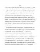 Ecología humana y su estudio en los distintos contextos en los que se desenvuelve el ser humano