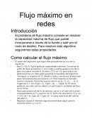 Flujo máximo en redes