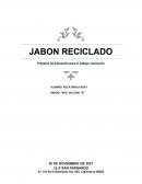 JABON RECICLADO Proyecto de educación para el trabajo resolución