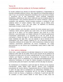 La presencia de los judíos en la Europa medieval