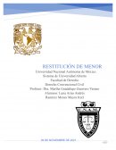 Restitución de menor