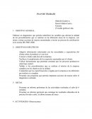 Plan de trabajo El molde gráficas Ltda