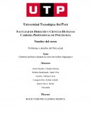 Cambios políticos durante la crisis del orden oligárquico