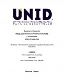 Tendencia internacional de organización y gestión de instituciones educativas
