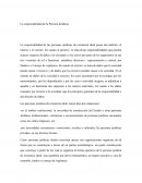 La responsabilidad de la Persona Jurídicas