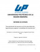 Documentación de procesos en el área de producción - Ingeniería para asegurar la estabilidad de la producción