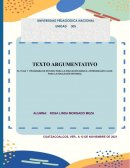 Texto argumentativo plan y programas de estudios