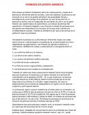 Ensayo filosofico sobre La Pobreza Latinoamericana