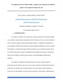 Investigación sobre los residuos sólidos y orgánicos para luego dar un análisis de gestión a nivel regional del impacto de este