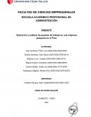 Valoración y análisis de puestos de trabajo en una empresa pesquera en el Perú