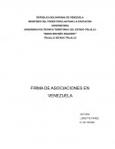 FIRMA DE ASOCIACIONES EN VENEZUELA