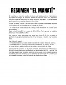 RESUMEN “EL MANATÍ”