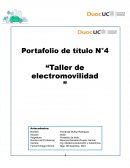 Portafolio de título N°4 “Taller de electromovilidad”