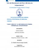 Deficiencia de vitamina o minerales: Osteoporosis