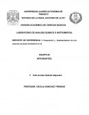 Preparación y Estandarización de una solución de Ácido Clorhídrico 0.1 N