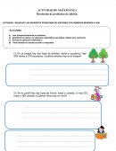 Actividad: Resuelve los siguientes problemas de adiciones con números menores a 1000