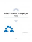 Diferencias entre la lengua y el habla