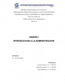 INTRODUCCIÓN A LA ADMINISTRACIÓN