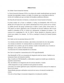 Teoría General de Sistemas. Página 1