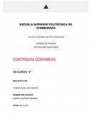 CONTABILIDAD FINANCIERA II CONTROLES CONTABLES