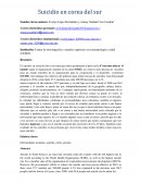 Suicidio en corea del sur