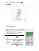 Poner en marcha el convertidor ACS 800