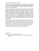 Importancia del la Psicologia