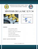 SÍNTESIS DE LA NIC 32 Y 34