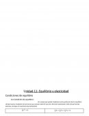 Equilibrio y elasticidad Condiciones de equilibrio