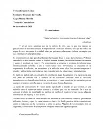 Teoría del Conocimiento. Página 1